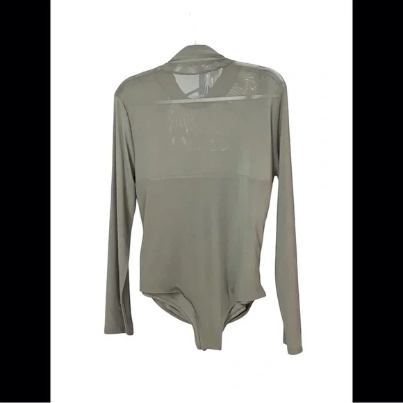 ReoRia Green Fitted Long Sleeve Bodysuit size 2XL NWT - Picture 5 of 7